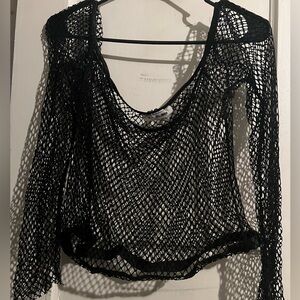 2X fishnet top